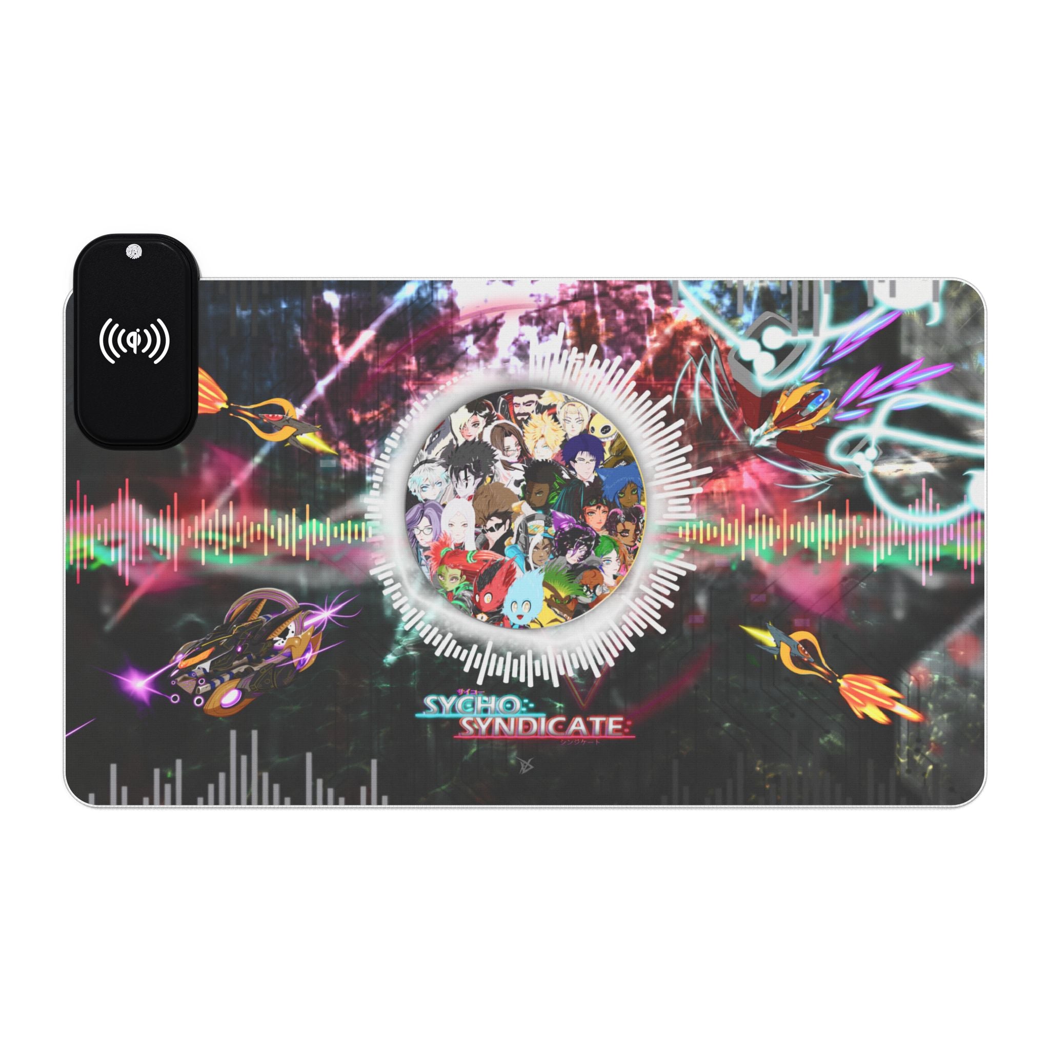 LED RGB Gaming Mouse Pad with Wireless Charging — Sycho Syndicate