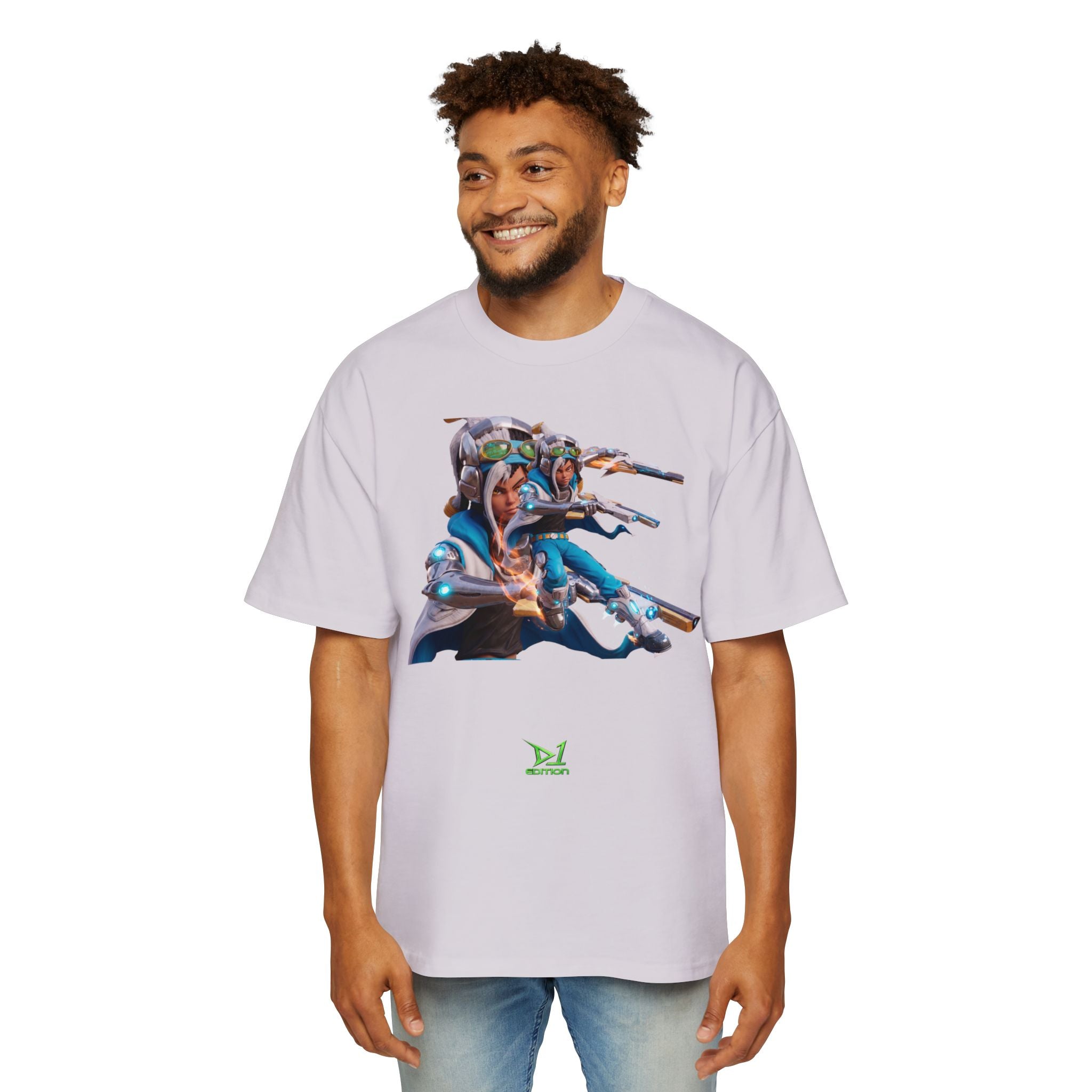 Oversized Graphic Tee — Aaron Ayuta - Character Print 2nd