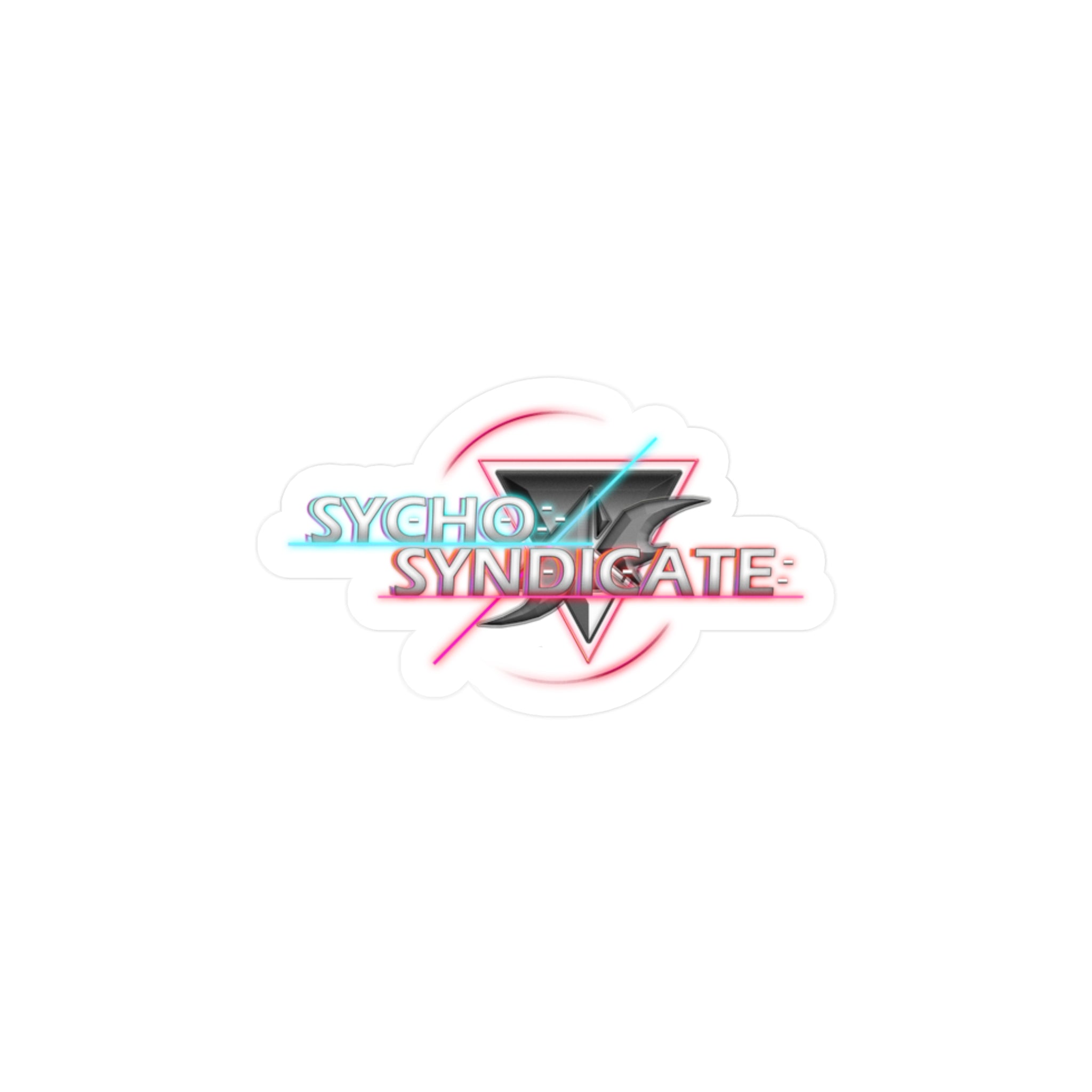 Sychotic Syndicate Title and Logo Sticker - Kiss-Cut Vinyl Decal