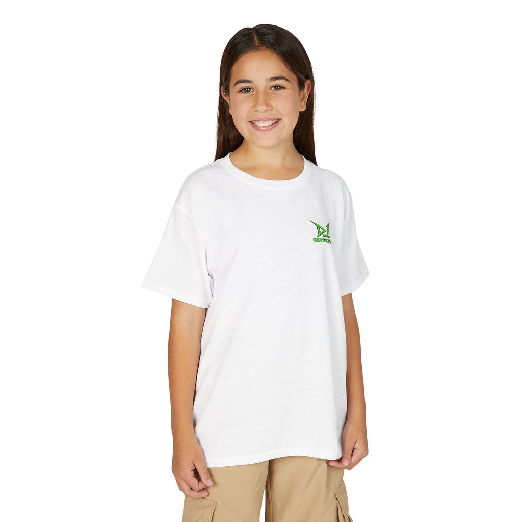 Youth T-Shirt — Green ‘D1 Edition’ Logo Chest Tee