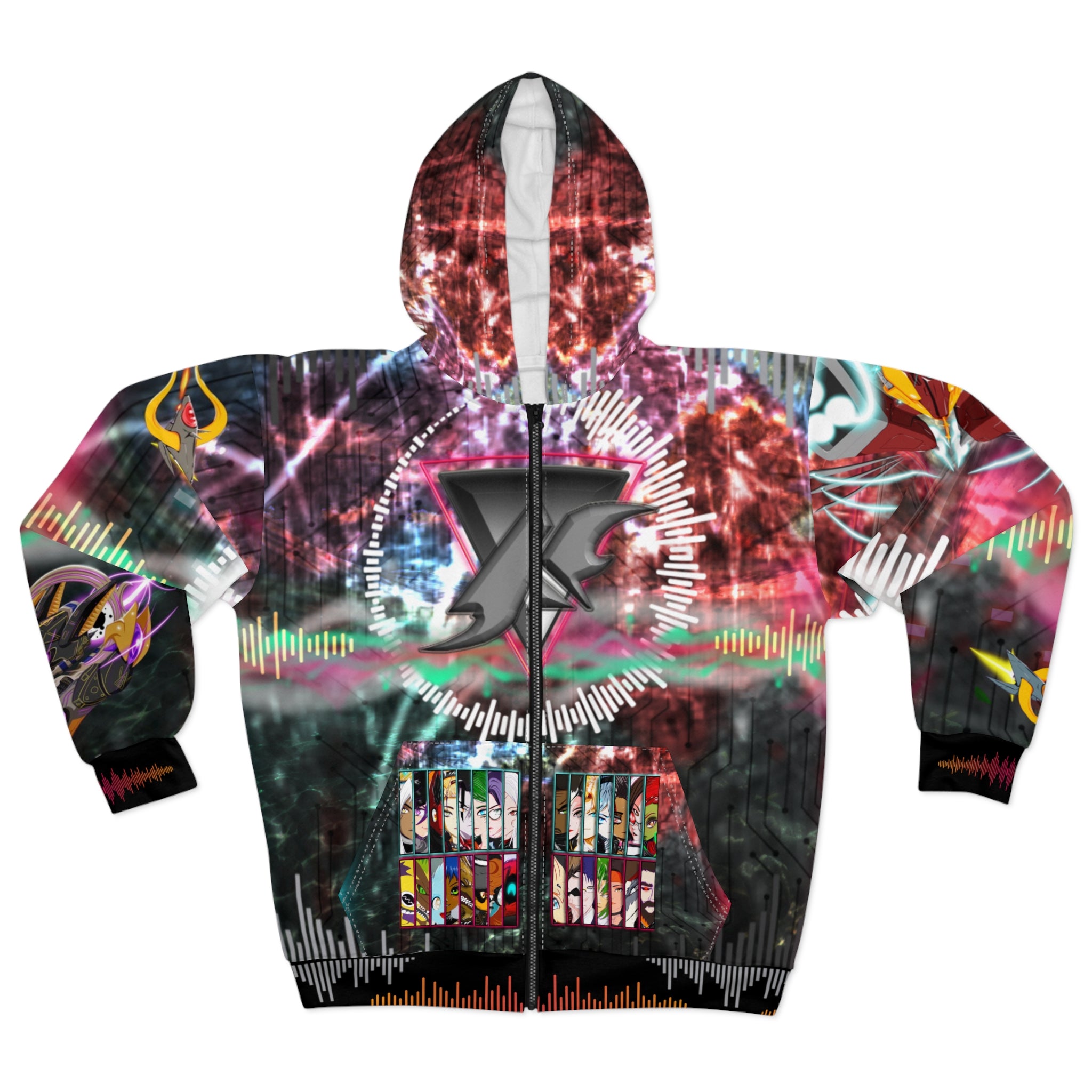 Sycho Syndicate Team v2 Unisex Zip Hoodie (AOP)