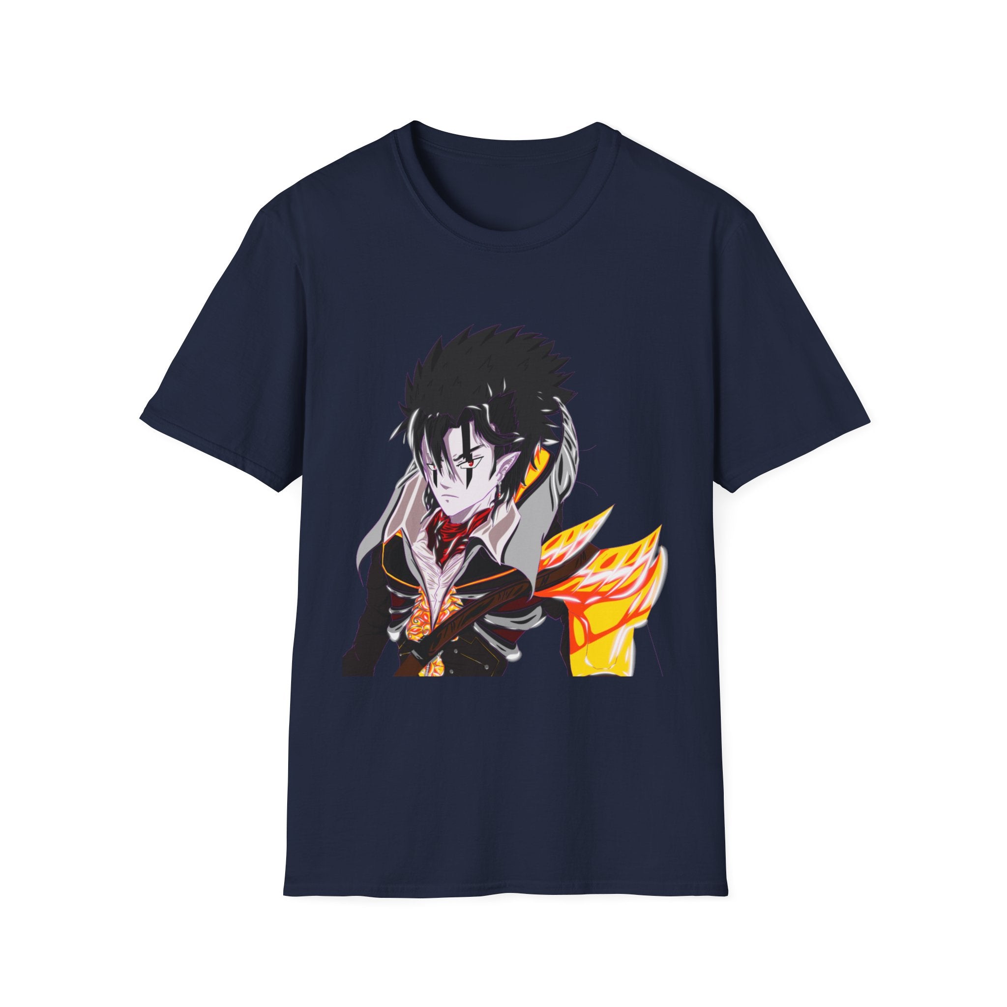 Sycho Syndicate - Agro - T-Shirt — Dark Hero Portrait with Fire Accent