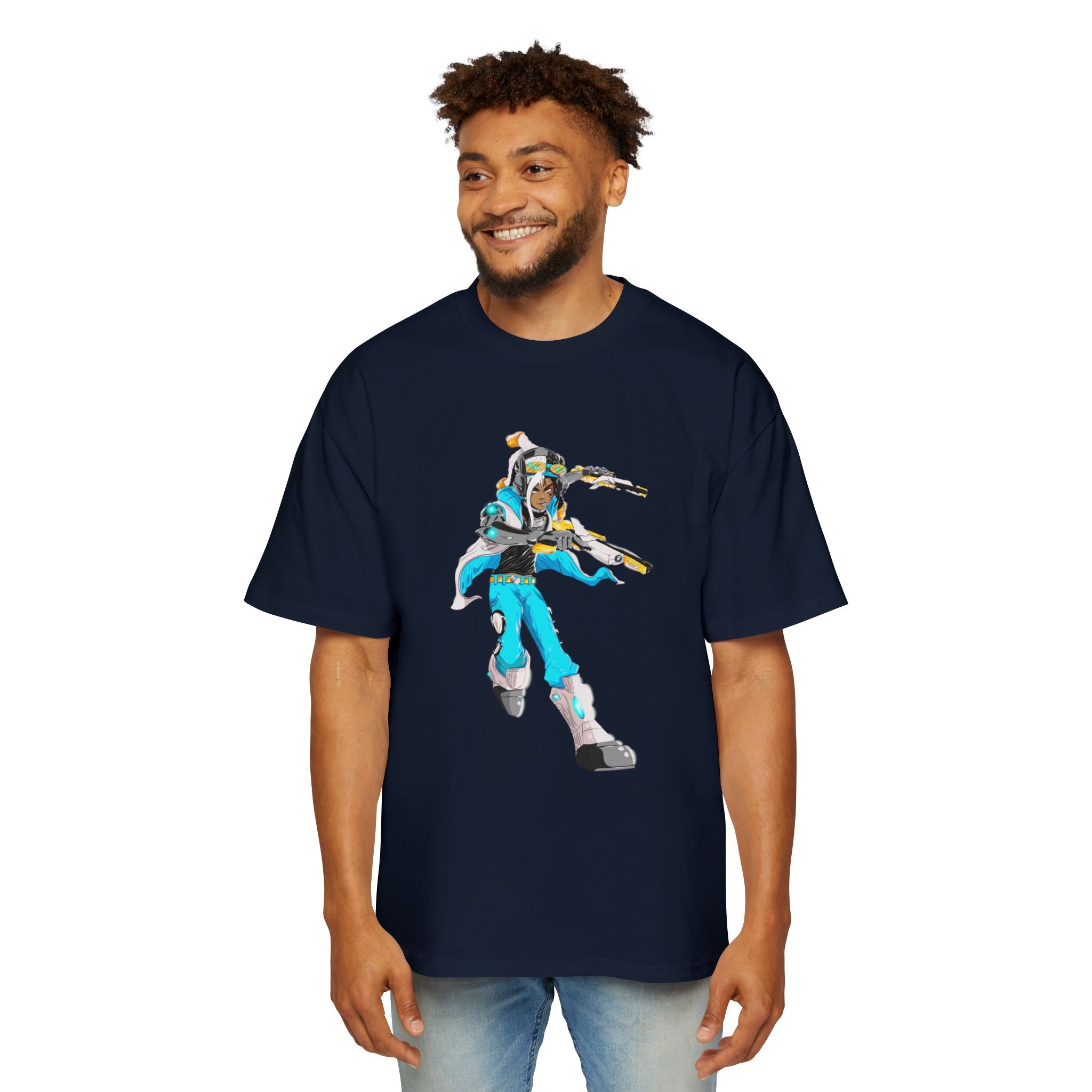Oversized Graphic Tee — Aaron Ayuta - Character Print